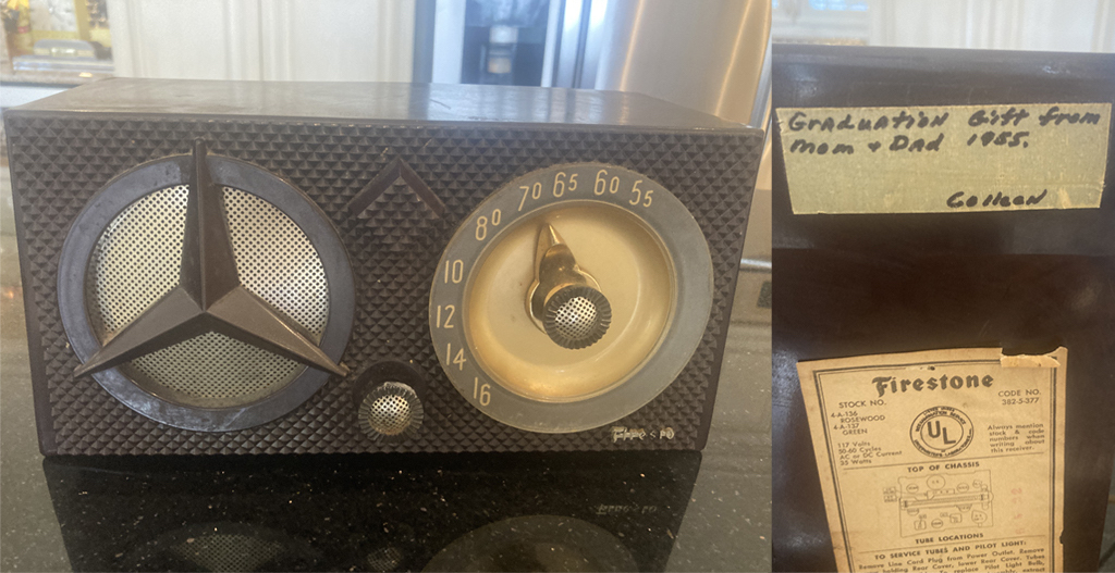 1955 Firestone Radio gifted to Colleen by her parents