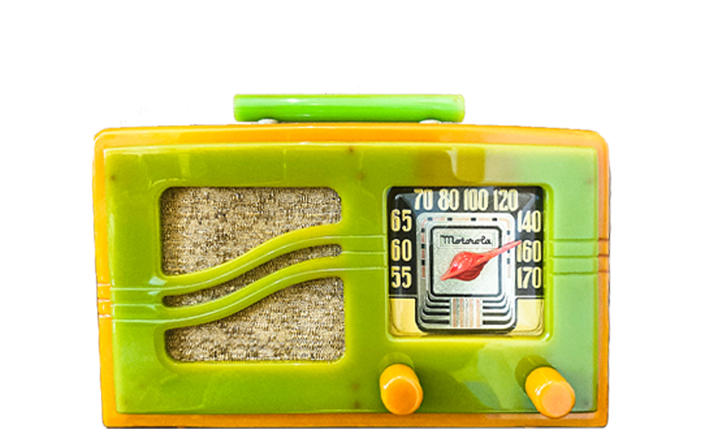 Motorola Model 51x16 'S-Grill', Yellow and Green 
